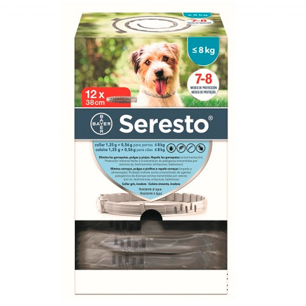 Pack 12 Seresto Collar Menos de 8 Kg