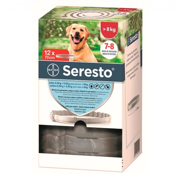 Pack 12 Seresto Collar Más de 8 Kg