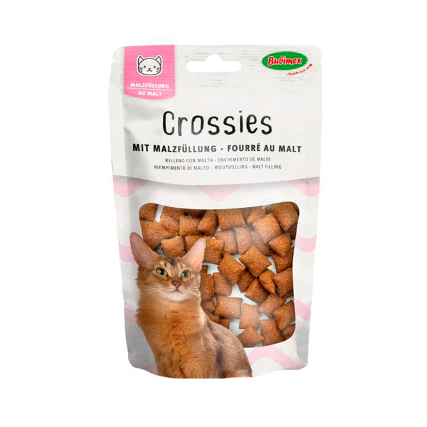 Bubimex Cat Crossies con Malta 50 g – Snack Crujiente para Gatos y Gatitos – Premio Delicioso para el Bienestar Diario