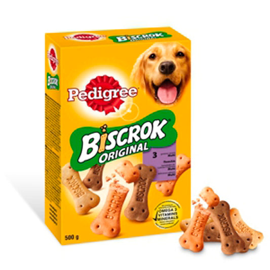 Pedigree Biscrok Galletas para Perros - Deliciosas y Nutritivas 500g