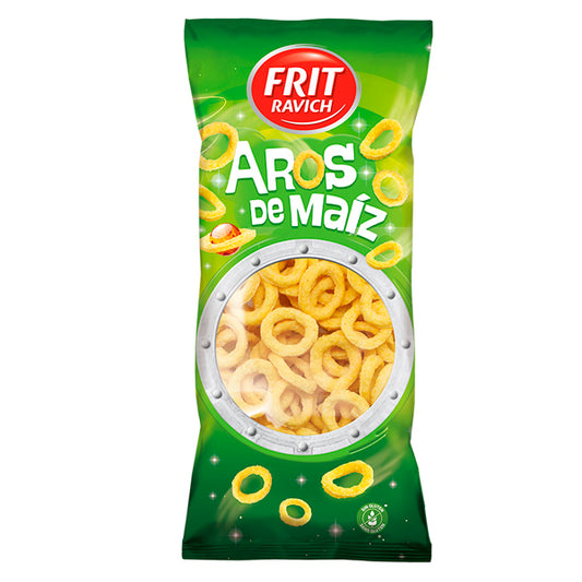 Frit Ravich Corn Rings 120gr, Délicieux apéritifs au goût de maïs