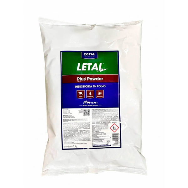 Zotal Letal Plus Insecticida en Polvo 1Kg, Protección Total contra Insectos y Plagas