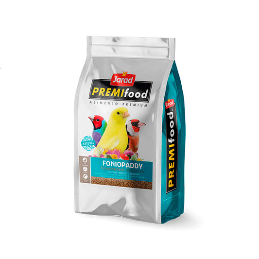 Jarad Fonio Paddy Premifood Seed: Aliments naturels pour les oiseaux, 400 GR