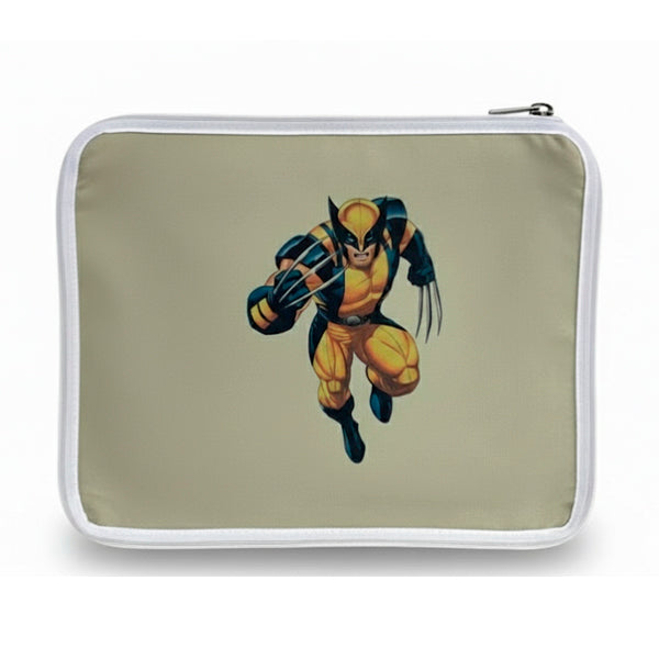 Funda para jaula C2 Lobezno – Diseño Marvel original, tela gruesa lavable con cremallera y asa, protección total para jaulas medianas