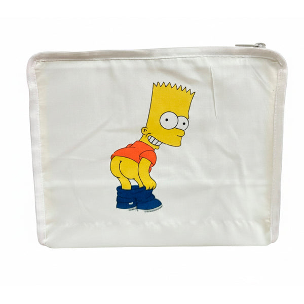Funda para jaula C2 Bart Simpson – Diseño divertido, tela opaca lavable con cremallera y asa, ideal para jaulas medianas