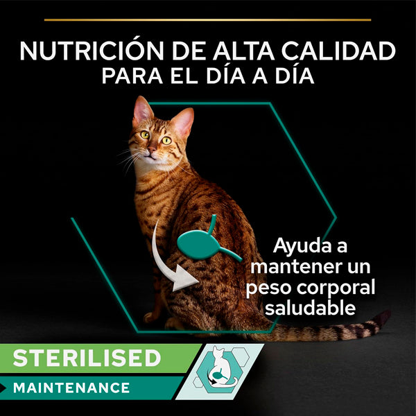 Proplan Purina Gato Esterilizado: Deliciosa Comida Húmeda con Salmón y Atún - 12 Sobres de 85g