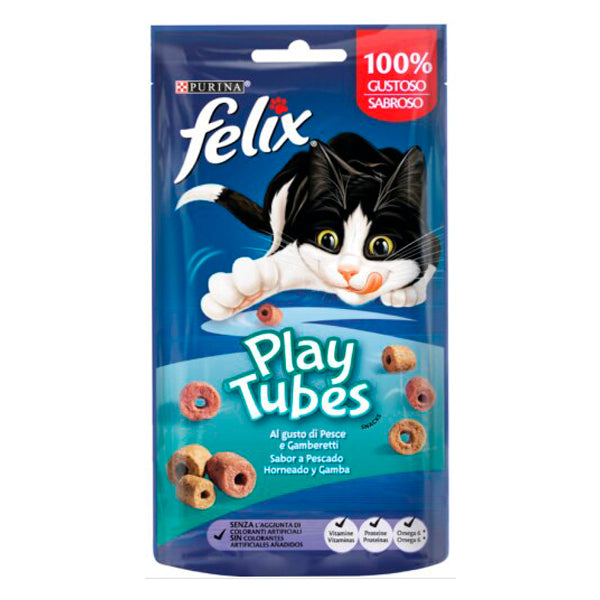 Felix Play Tubes Pescado y Gambas al Horno 50gr