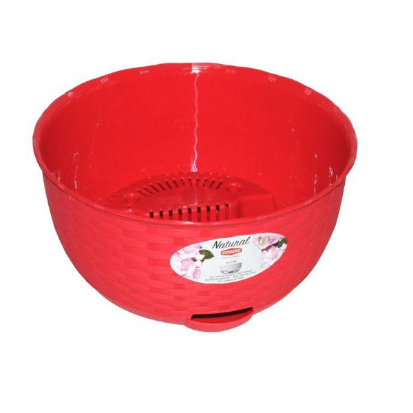 Macetero con sistema de  auto riego rojo