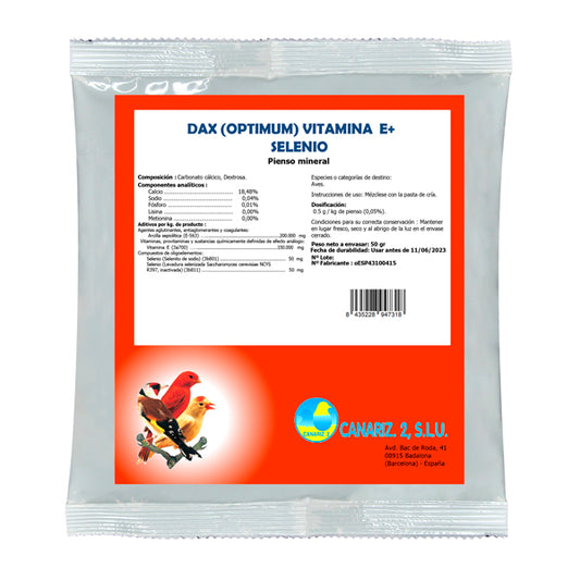 Dax Optimum (Vitamine E + Sélénium) 50gr